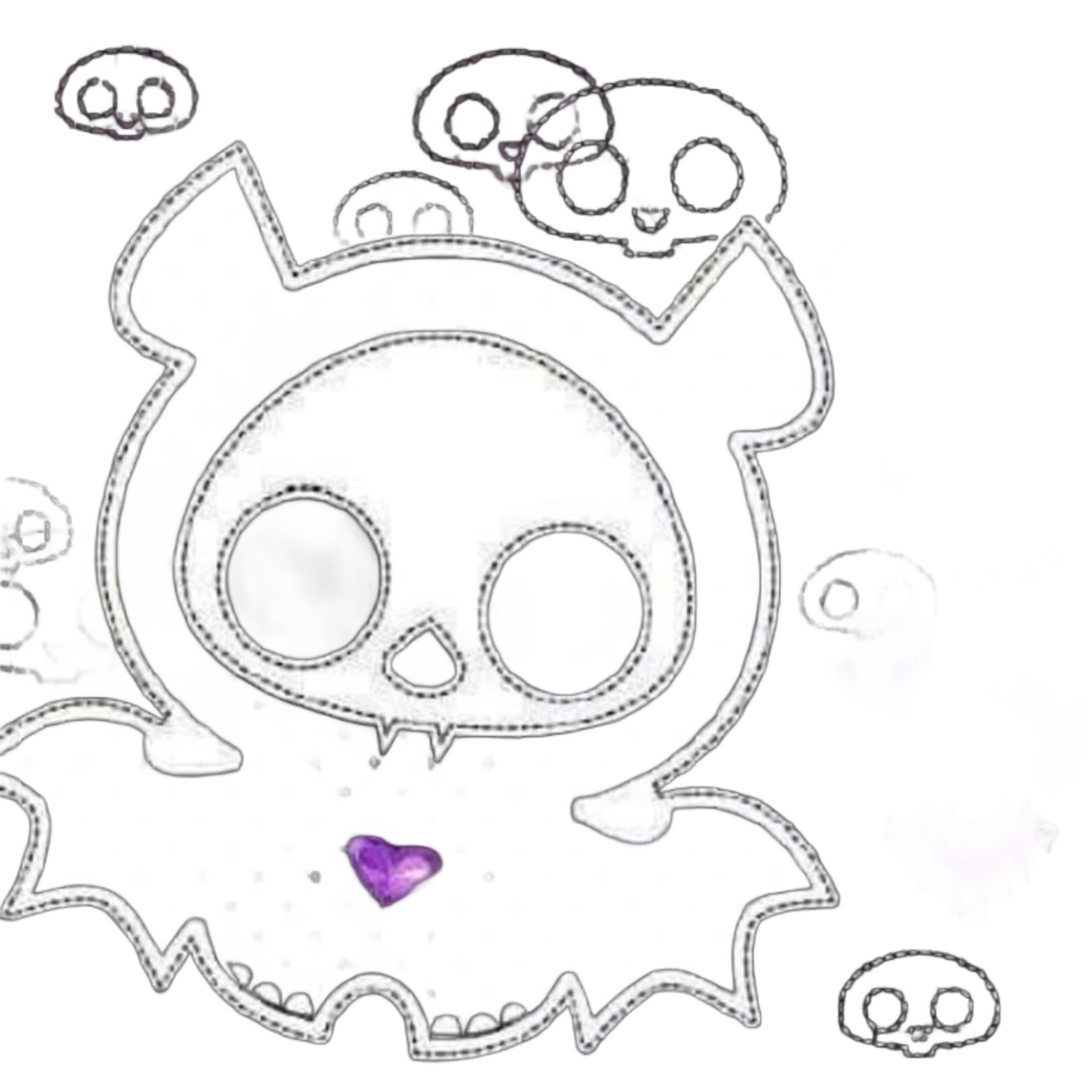 Floating sparkly girl
