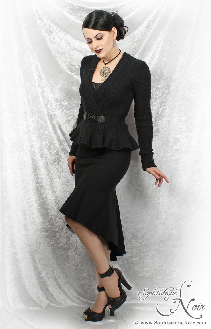 Cute formal gothic fashion