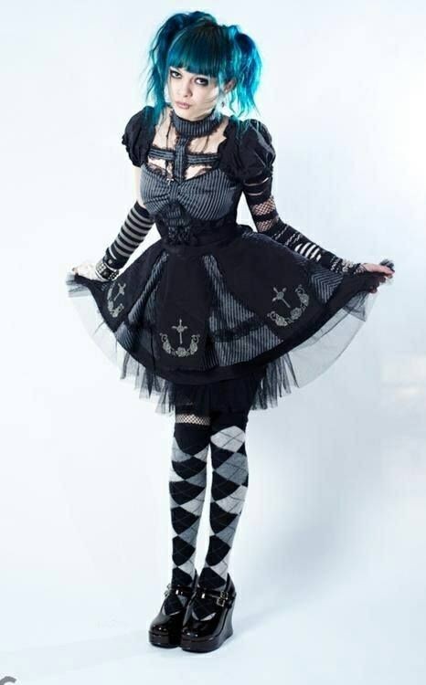 Grey Black Gothie