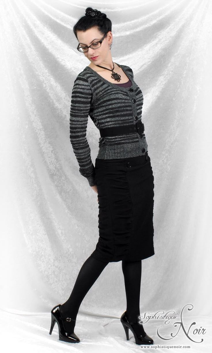 Mature gothic outfit
