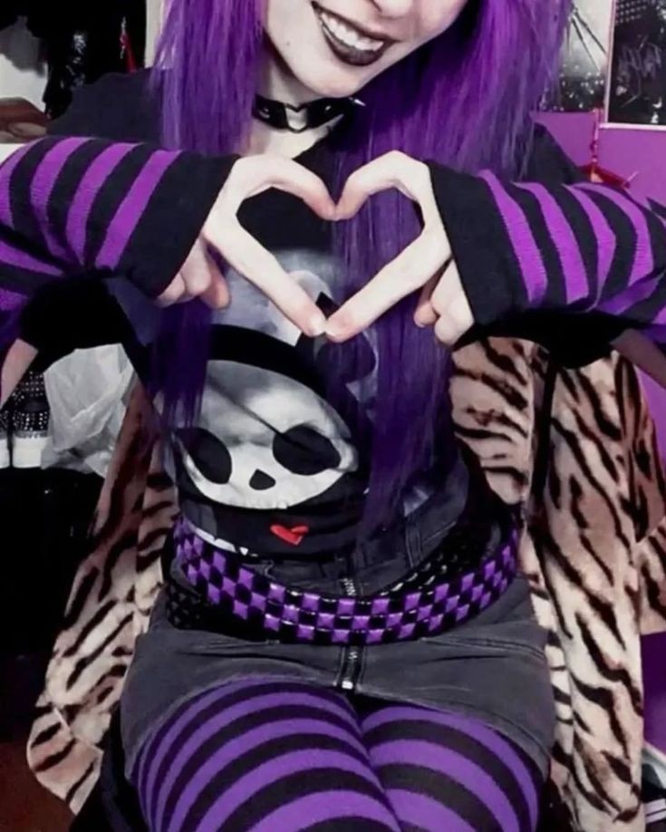 Purple and Black Outfit 3
