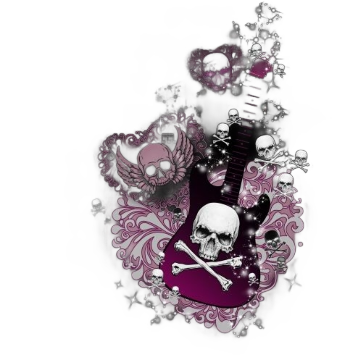 Floating skull